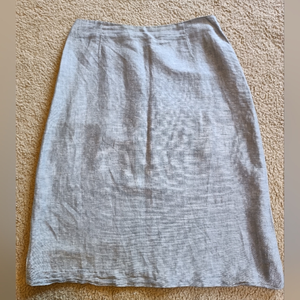 Ann Taylor Soft Gray Pencil Skirt